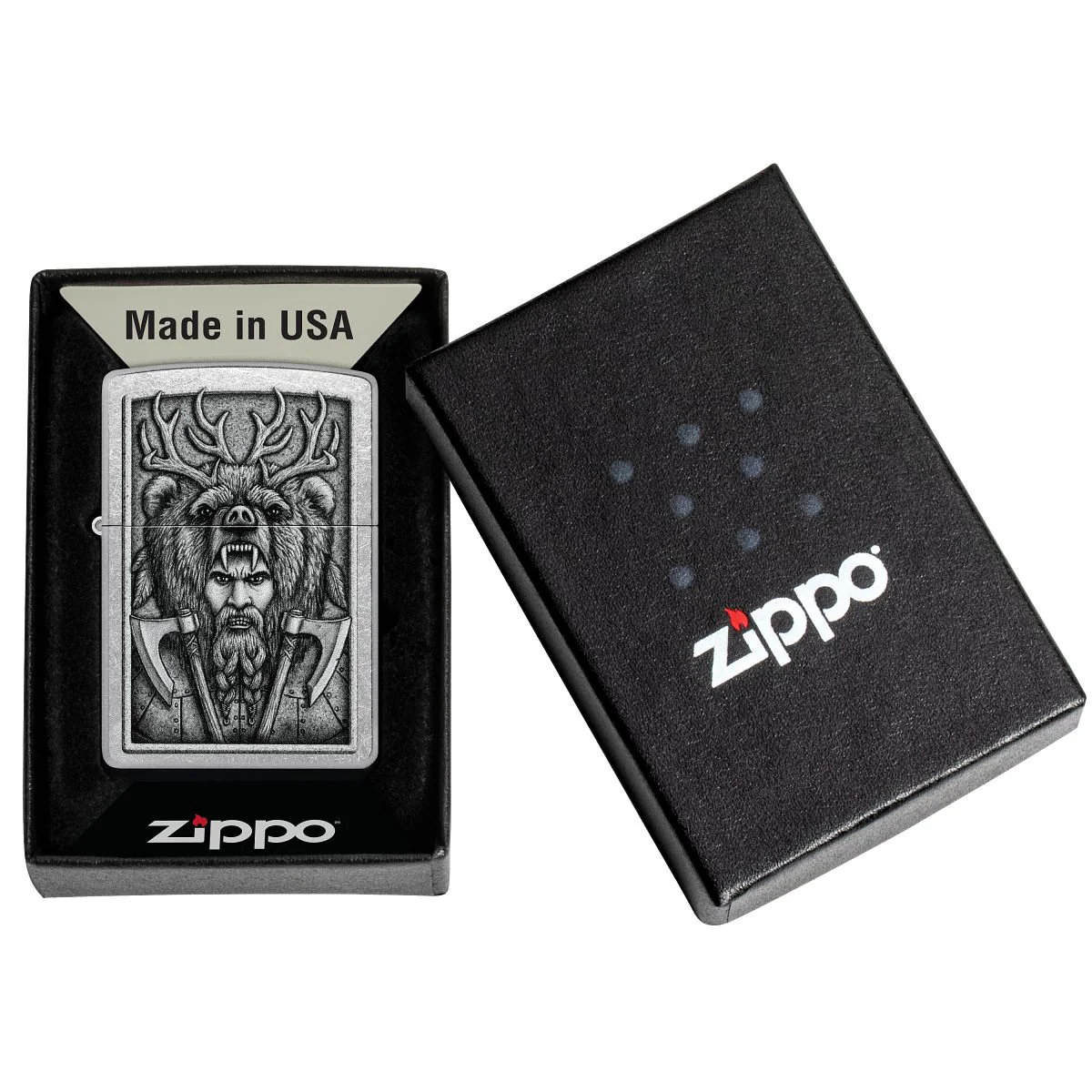 Zippo Lighter: Barbarian Warrior - Street Chrome 48731 - Image 6