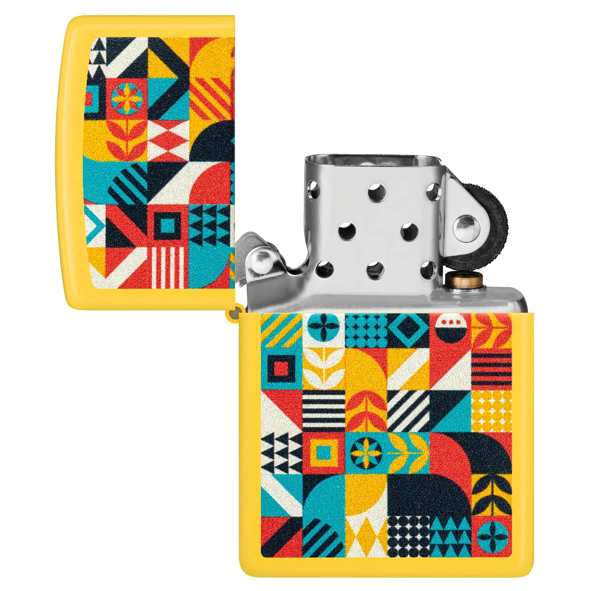 Zippo Lighter: Barn Quilt Design - Sunflower 46586 - Image 4