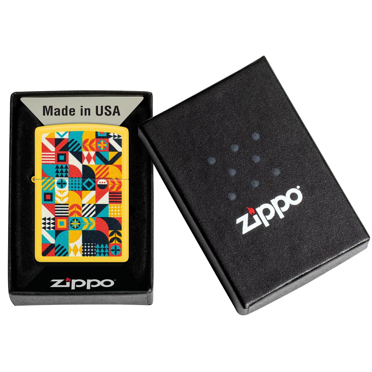 Zippo Lighter: Barn Quilt Design - Sunflower 46586 - Image 6