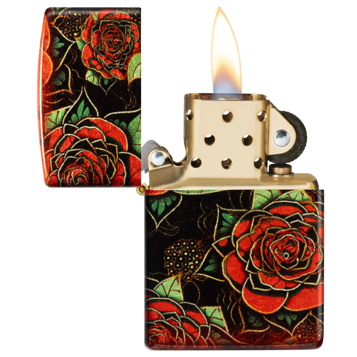 Zippo Lighter: Blooming Roses - 540 Fusion 46849 - Image 7