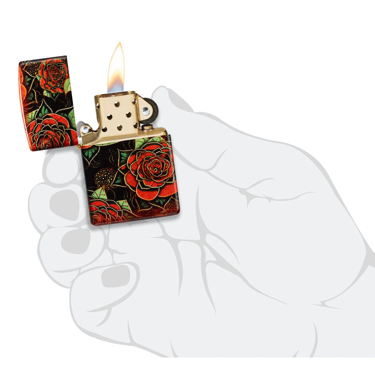 Zippo Lighter: Blooming Roses - 540 Fusion 46849 - Image 9