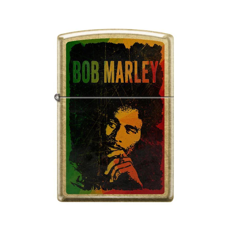 Zippo Lighter: Bob Marley Design - Street Brass 46997