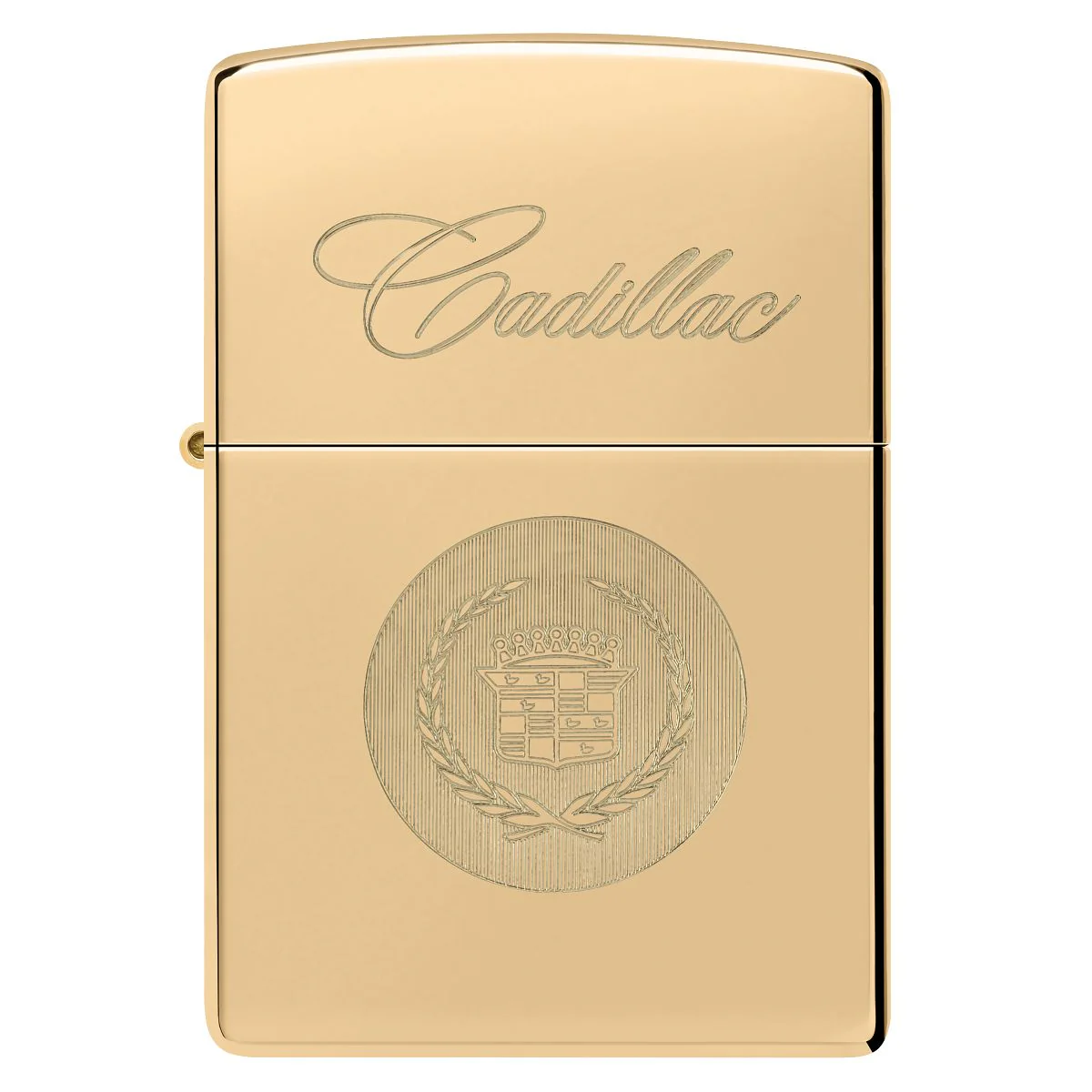 Zippo Lighter: Cadillac Crest - High Polish Brass 46784 - Image 2