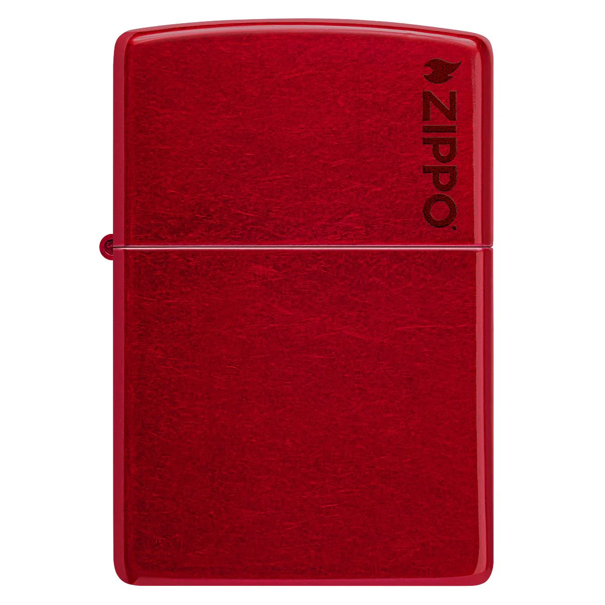 Zippo Lighter: Candy Apple Red with Zippo Logo - 21063ZL - Image 2