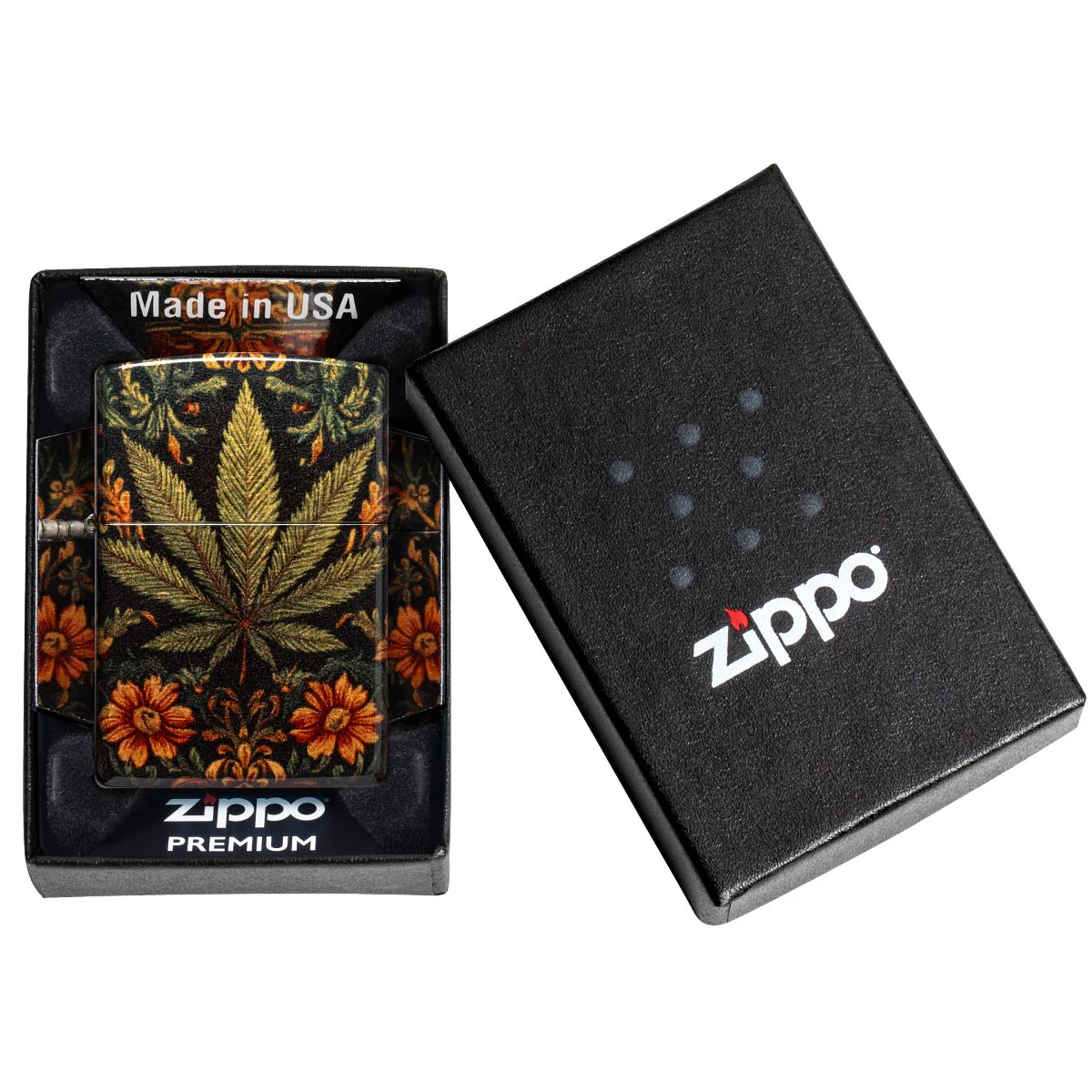 Zippo Lighter: Cannabis Tapestry Design - 540 Fusion 47139 - Image 10