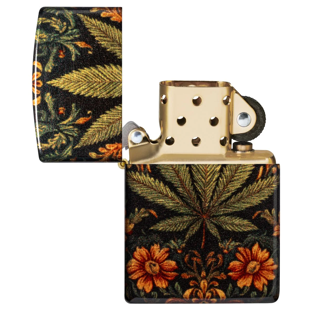 Zippo Lighter: Cannabis Tapestry Design - 540 Fusion 47139 - Image 8