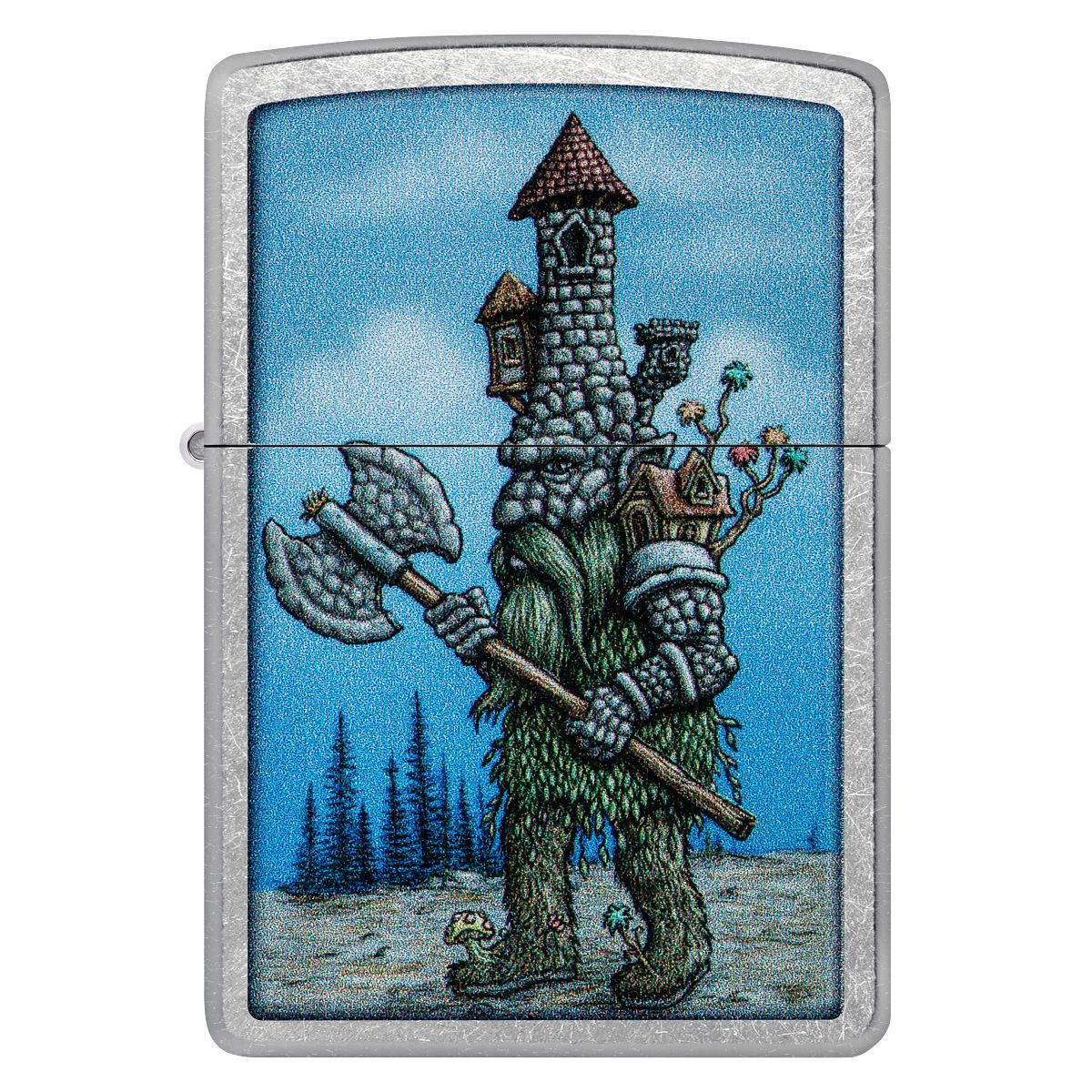 Zippo Lighter: Castle Troll - Street Chrome 46246 - Image 2