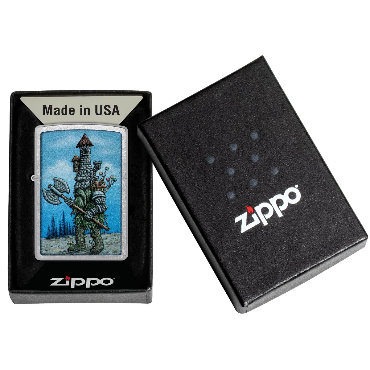 Zippo Lighter: Castle Troll - Street Chrome 46246 - Image 6