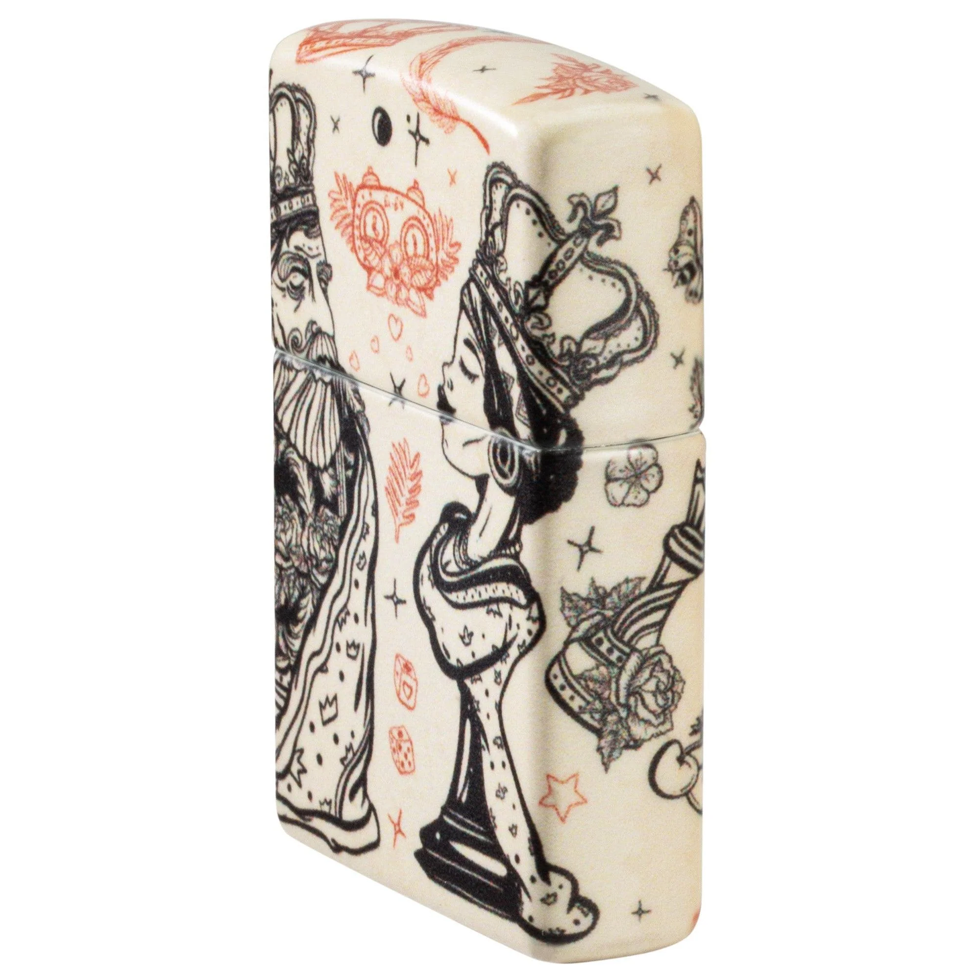 Zippo Lighter: Chess Pieces, King and Queen - 540 Color 46029 - Image 3
