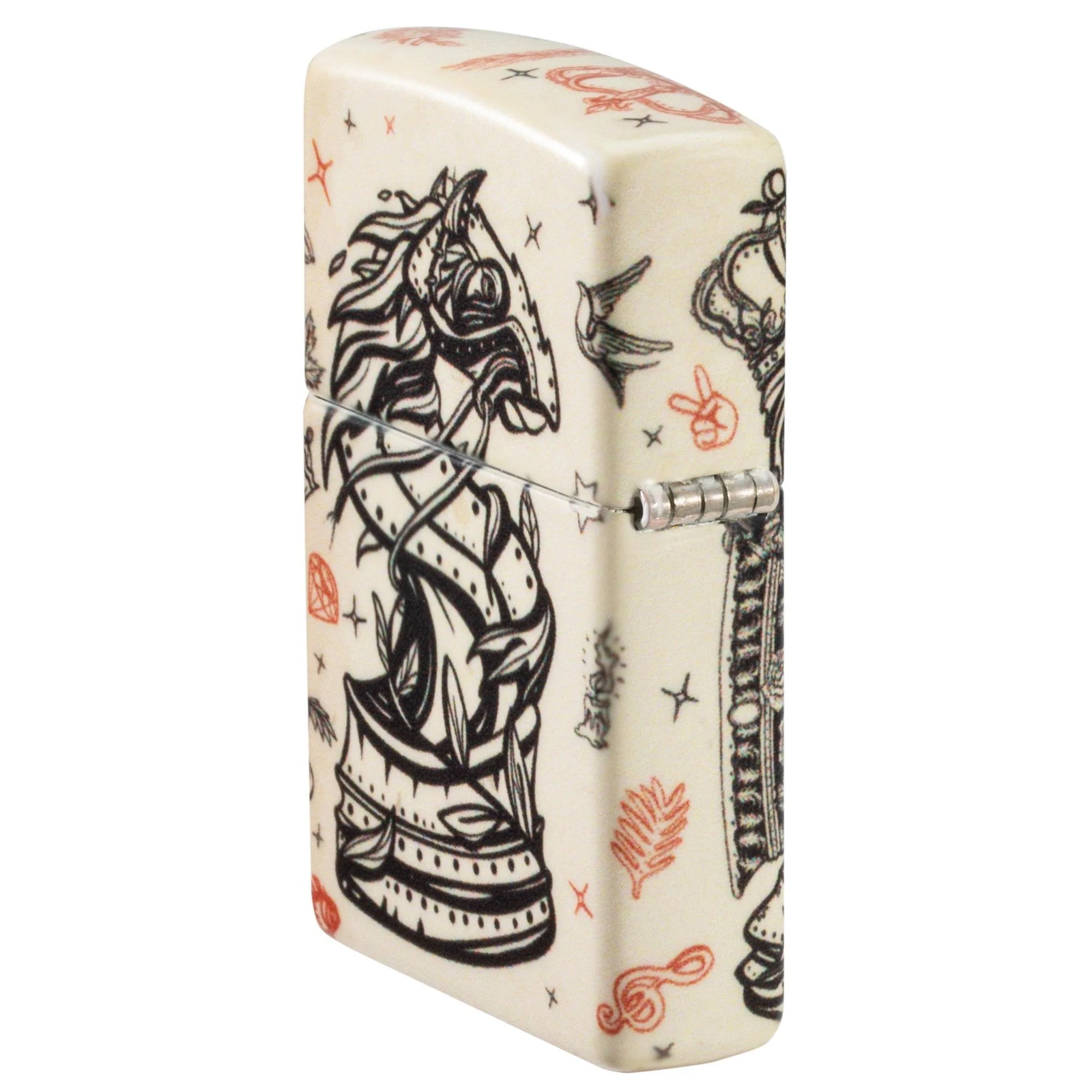 Zippo Lighter: Chess Pieces, King and Queen - 540 Color 46029 - Image 4