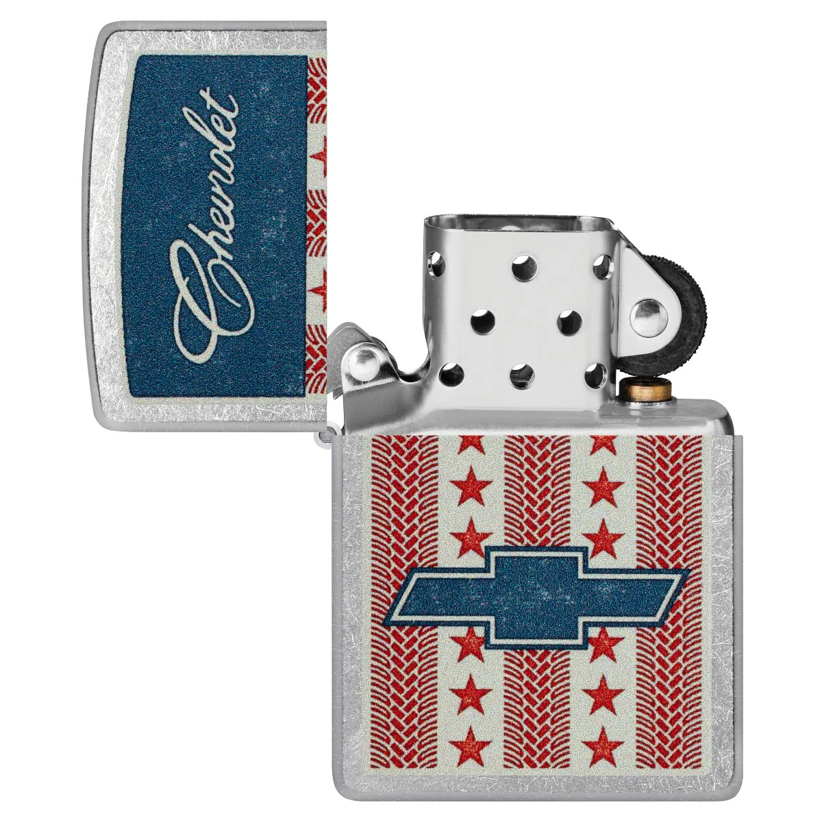 Zippo Lighter: Chevrolet Stars and Stripes - Street Chrome 46783 - Image 4