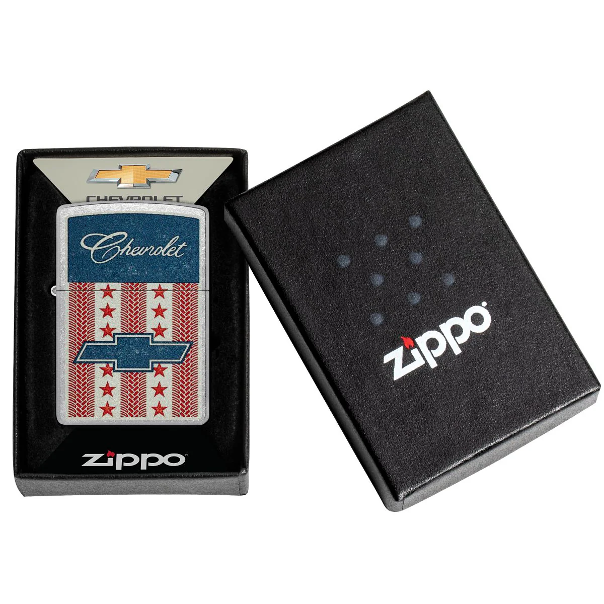 Zippo Lighter: Chevrolet Stars and Stripes - Street Chrome 46783 - Image 6