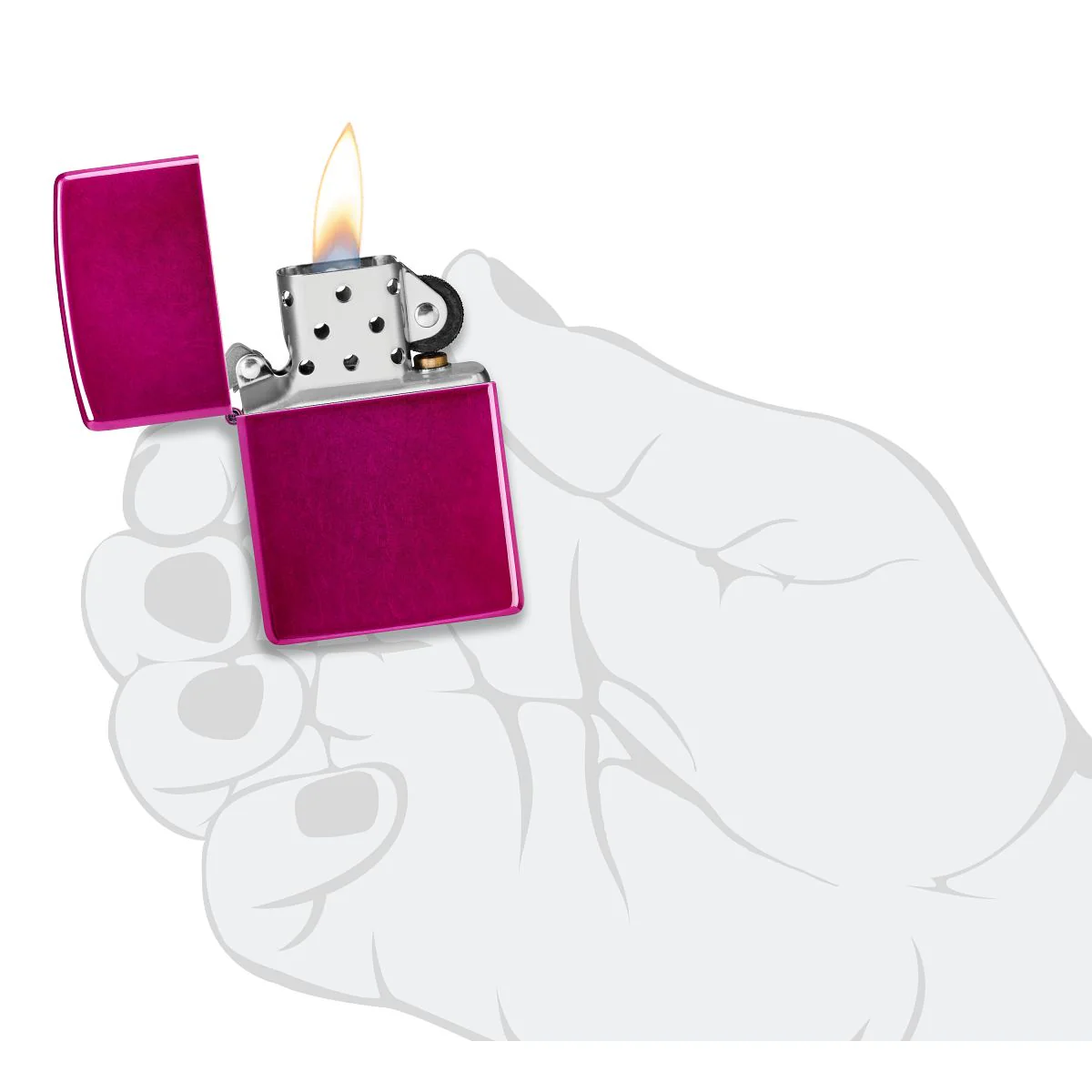 Zippo Lighter: Classic Candy Raspberry - 24003 - Image 9