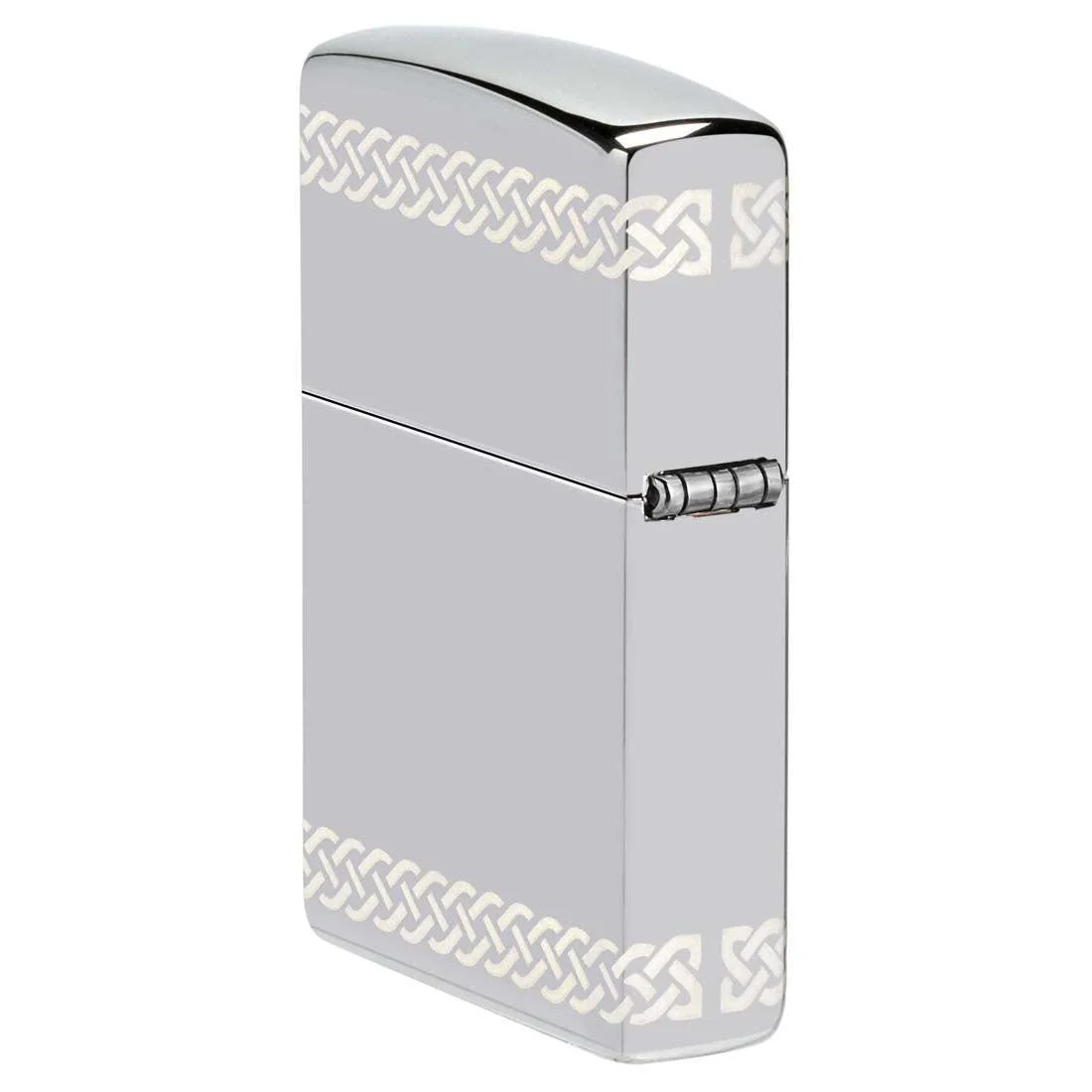 Zippo Lighter: Clover Design, Laser 360 - High Polish Chrome 48586 - Image 4
