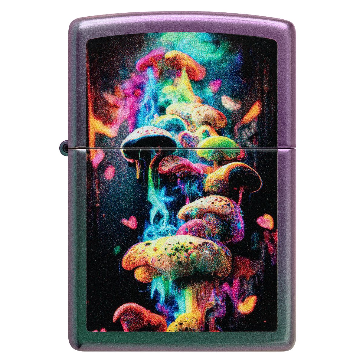 Zippo Lighter: Colorful Mushrooms - Iridescent 48929 - Image 2