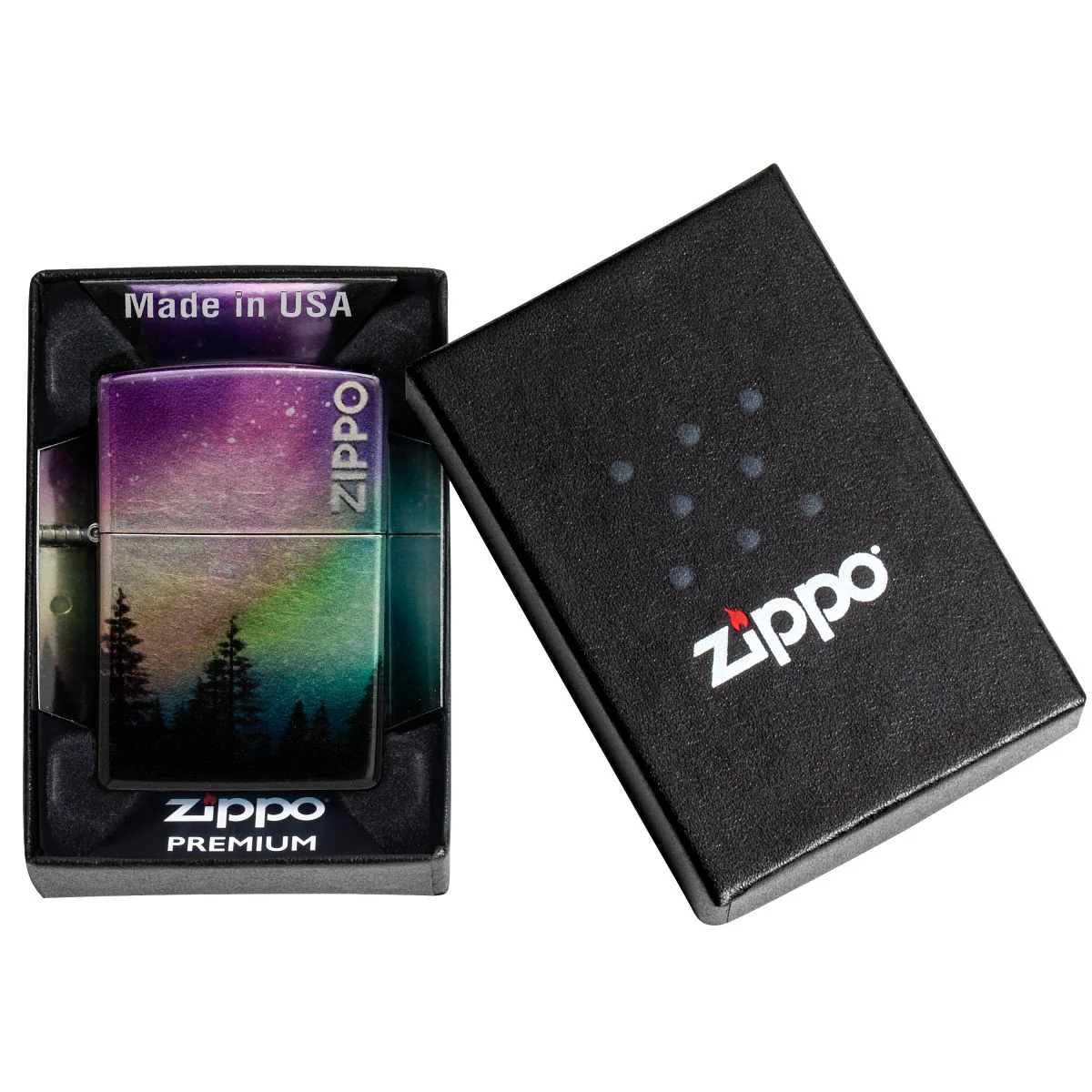 Zippo Lighter: Colorful Sky, 540 Color - 540 Tumbled Chrome 48771 - Image 10