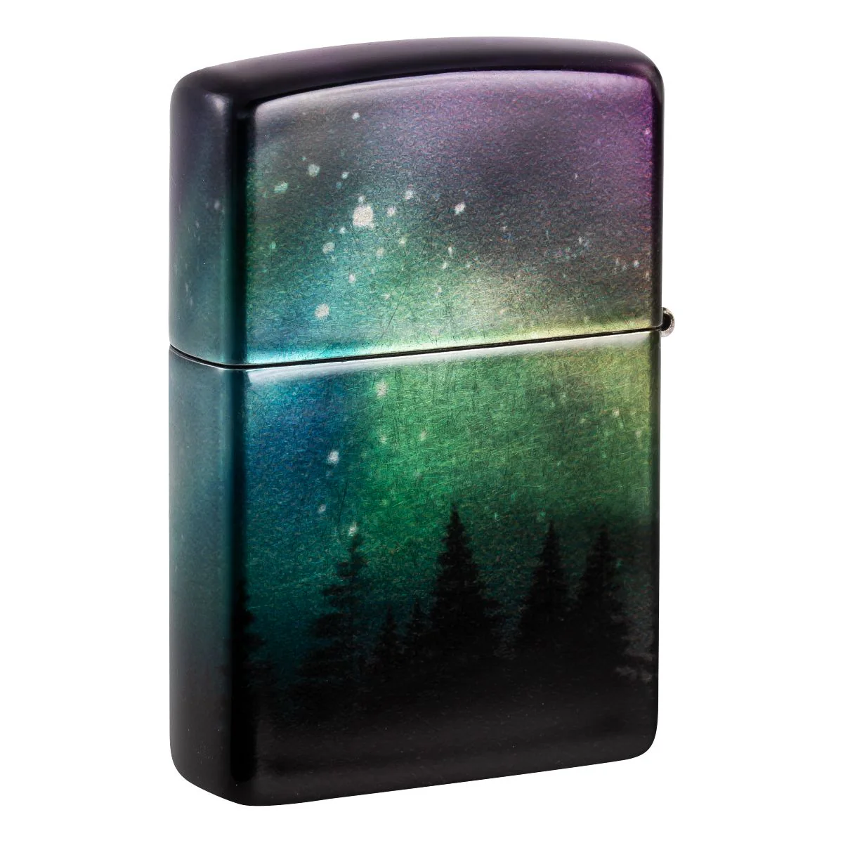 Zippo Lighter: Colorful Sky, 540 Color - 540 Tumbled Chrome 48771 - Image 2
