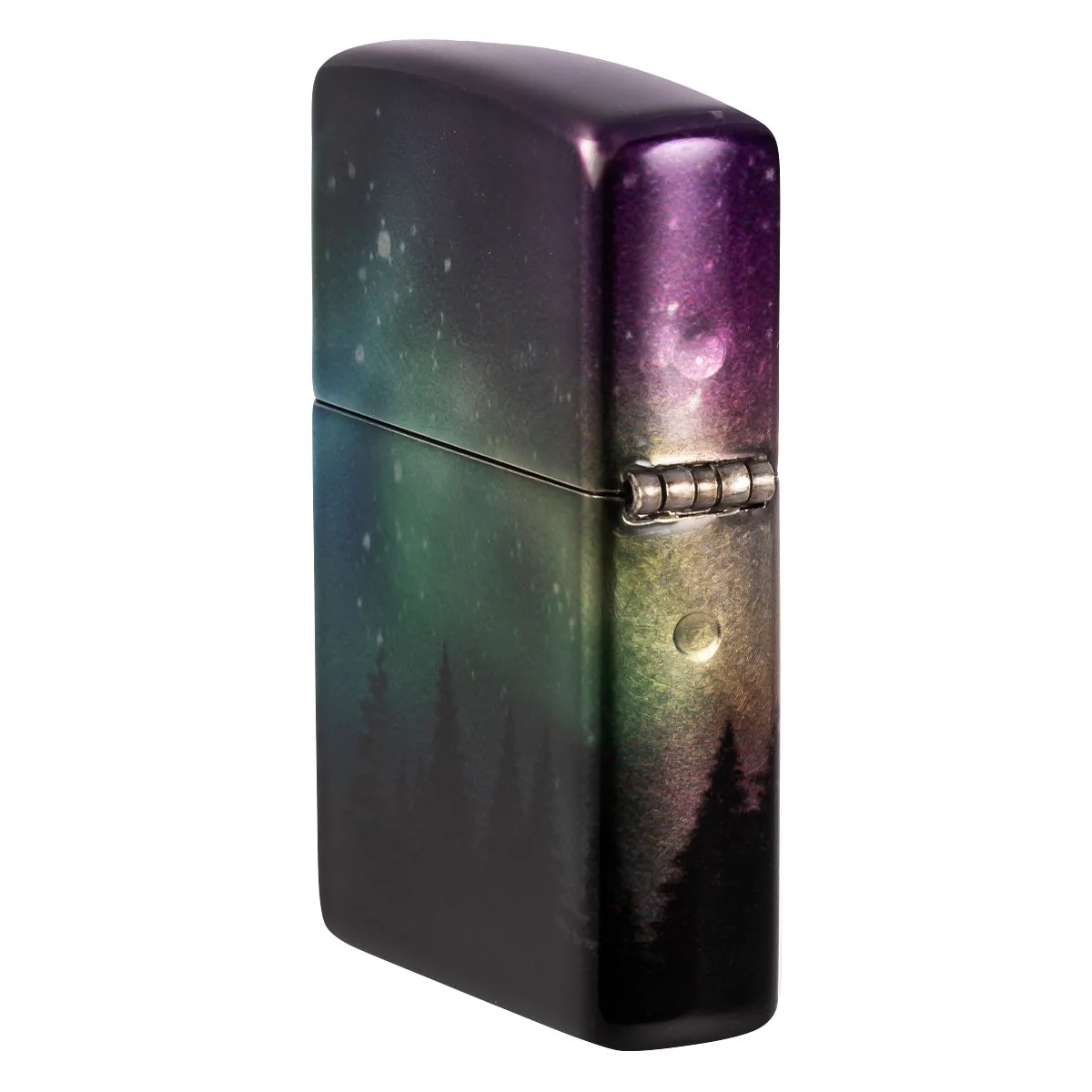 Zippo Lighter: Colorful Sky, 540 Color - 540 Tumbled Chrome 48771 - Image 4
