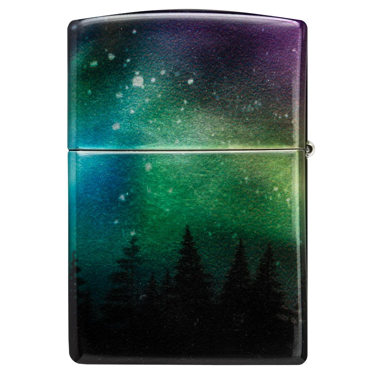 Zippo Lighter: Colorful Sky, 540 Color - 540 Tumbled Chrome 48771 - Image 5