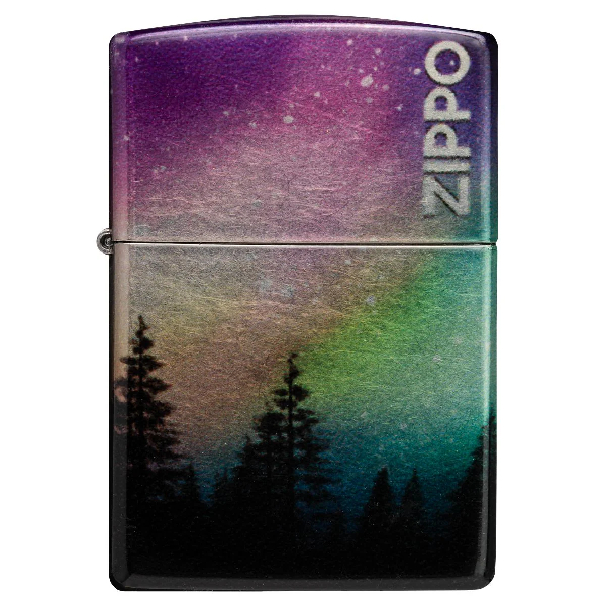 Zippo Lighter: Colorful Sky, 540 Color - 540 Tumbled Chrome 48771 - Image 6