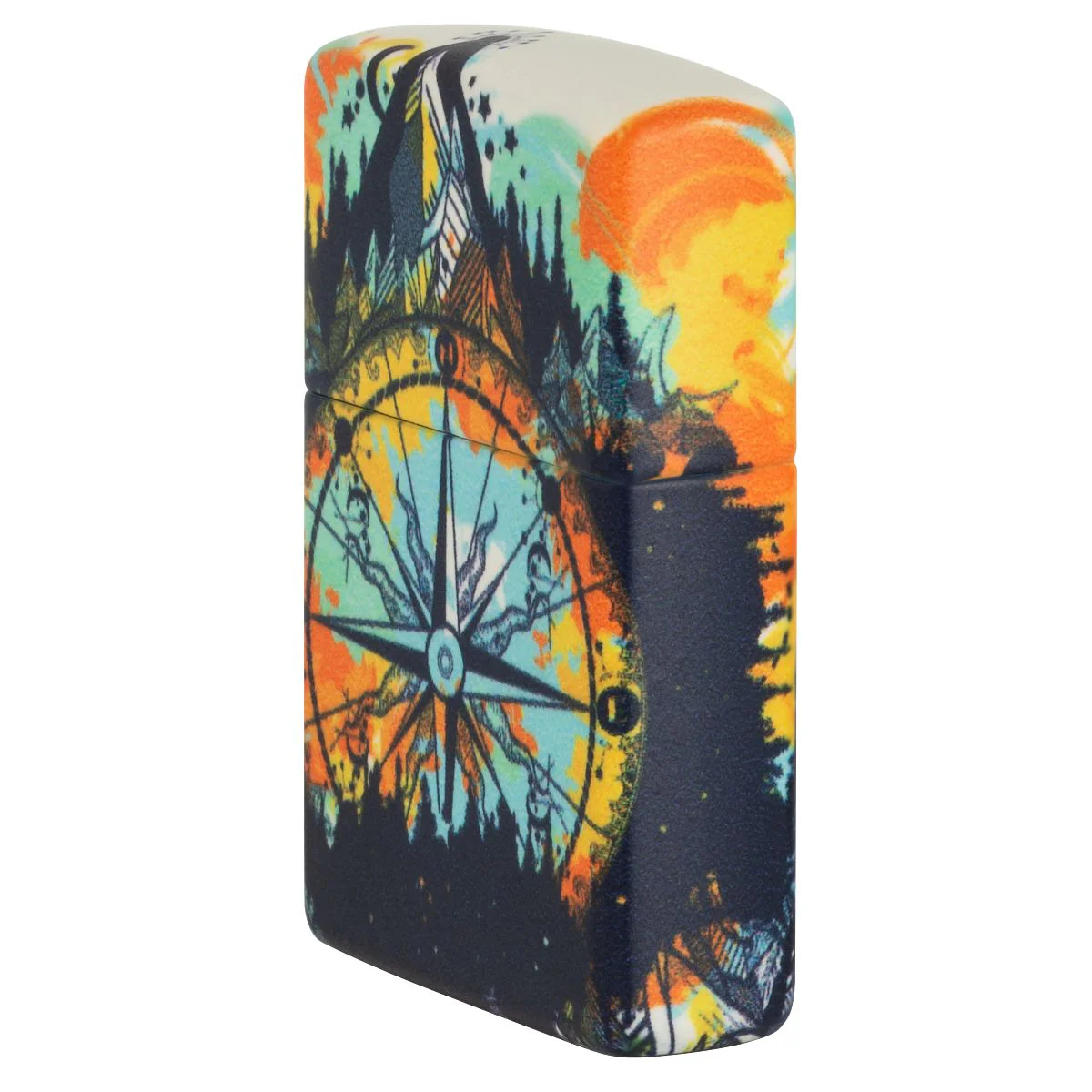 Zippo Lighter: Compass Design, 540 Color - Glow in the Dark 49805 - Image 3
