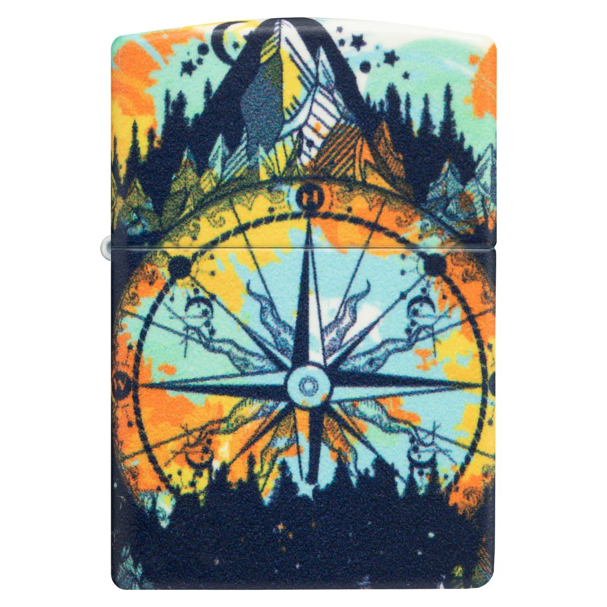 Zippo Lighter: Compass Design, 540 Color - Glow in the Dark 49805 - Image 6