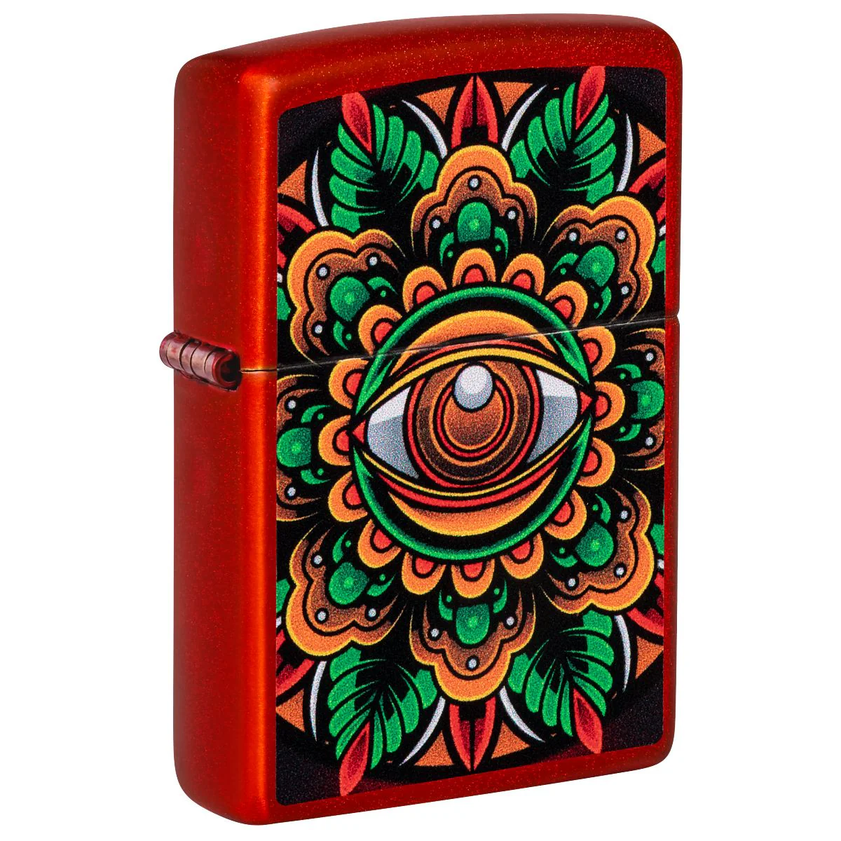 Zippo Lighter: Counter Culture Design - Metallic Red 48678