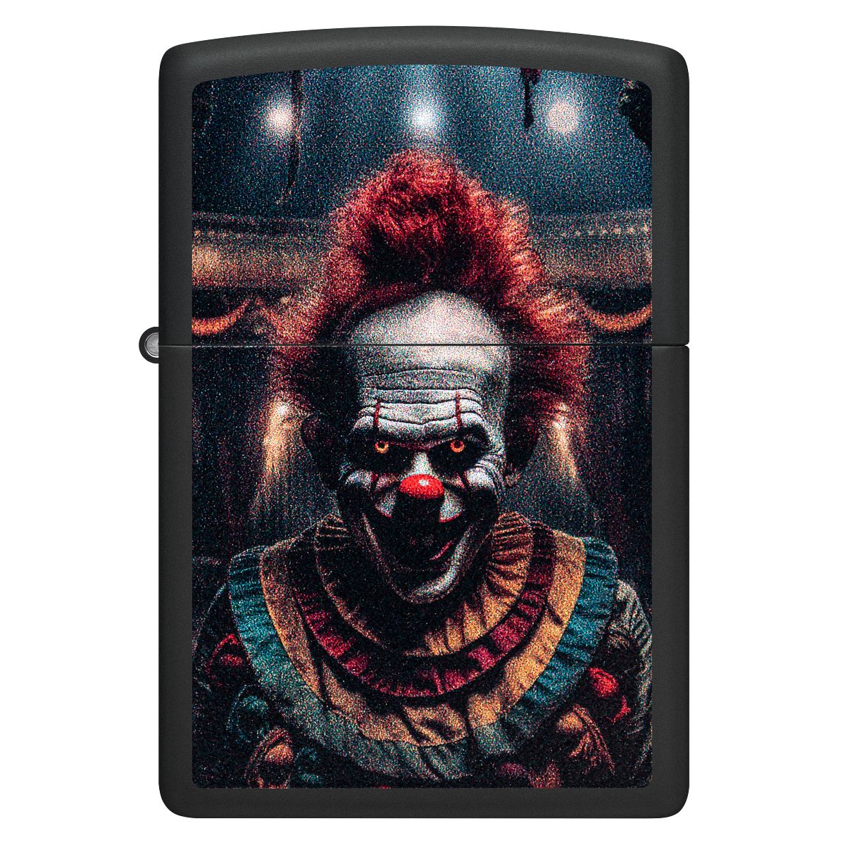 Zippo Lighter: Creepy Clown - Black Matte 46346 - Image 2