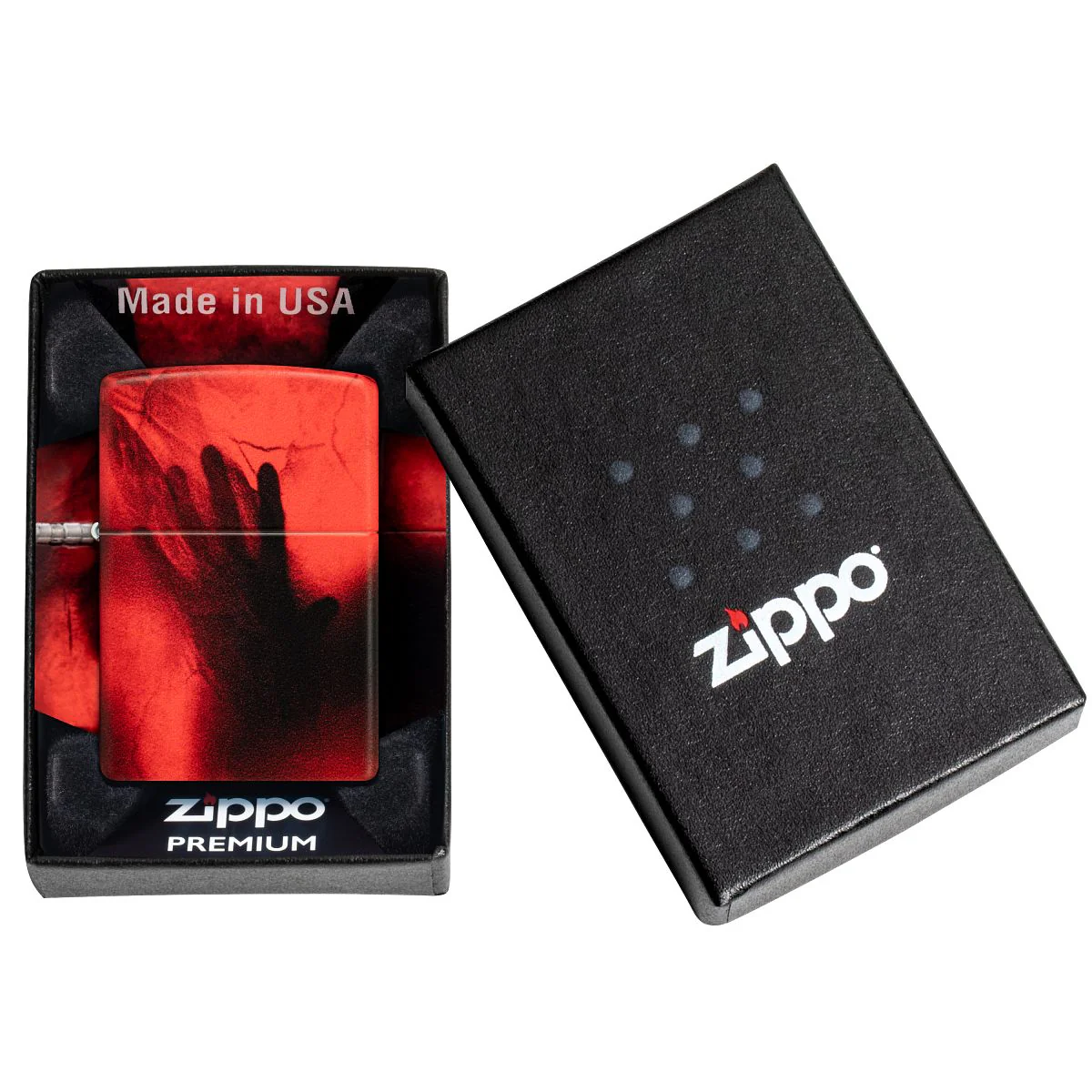 Zippo Lighter: Creepy Skull and Hand - 540 Color 46384 - Image 9