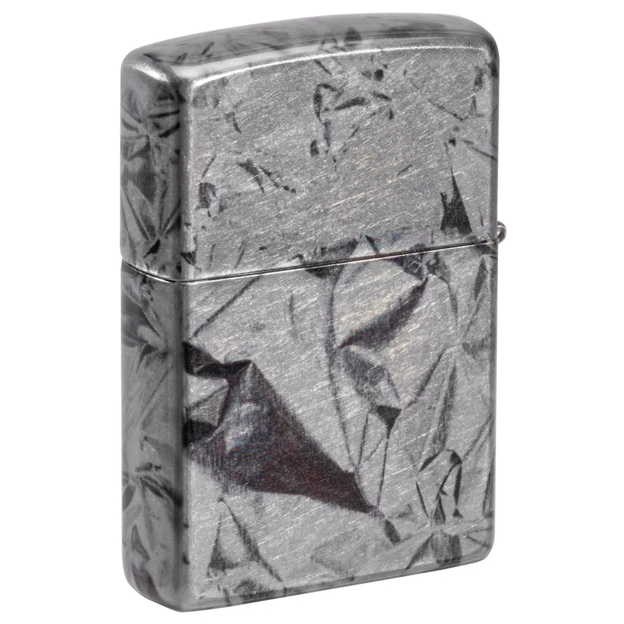 Zippo Lighter: Crumpled Foil Design - 540 Fusion 48814 - Image 2
