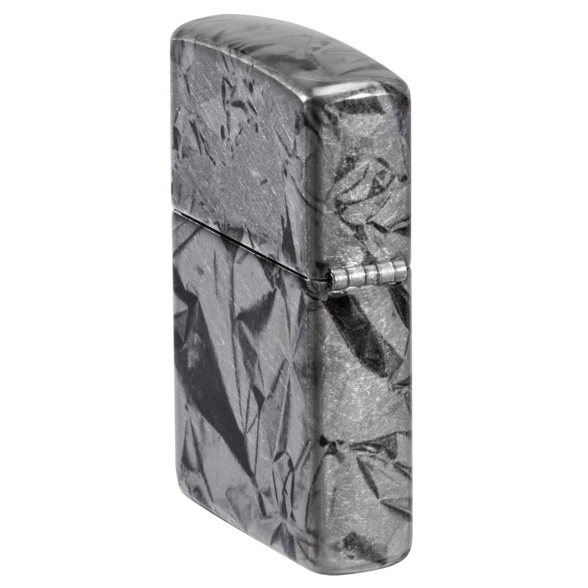 Zippo Lighter: Crumpled Foil Design - 540 Fusion 48814 - Image 4