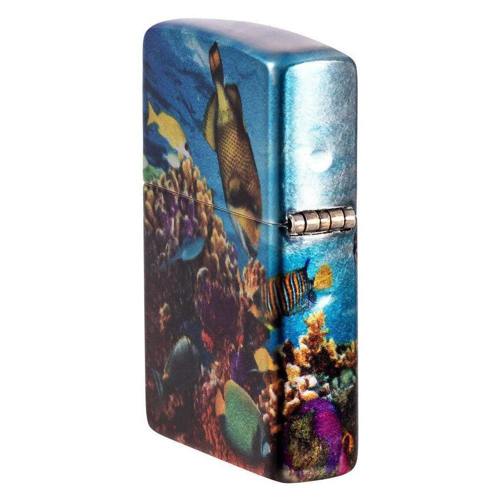 Zippo Lighter: Deep Sea Design, 540 Fusion - 540 Tumbled Chrome 48780 - Image 4