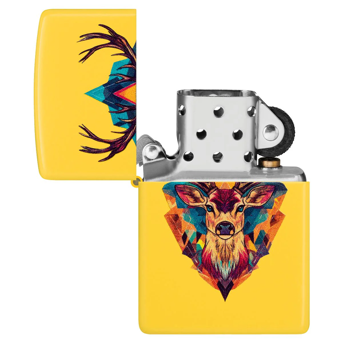 Zippo Lighter: Deer Design - Sunflower 46868 - Image 4