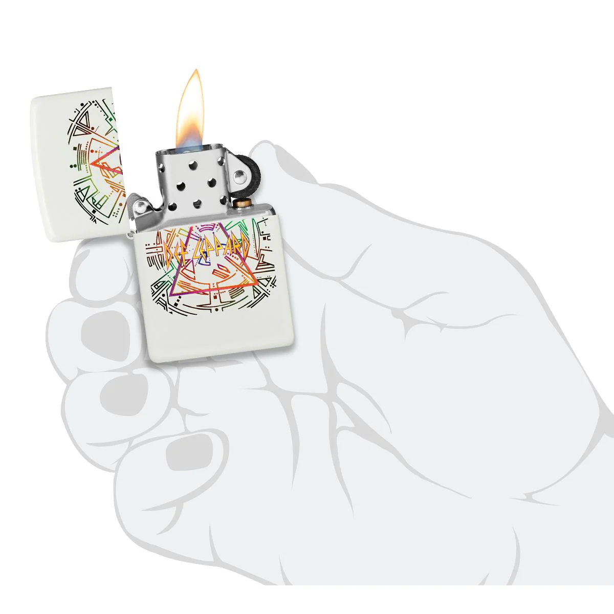 Zippo Lighter: Def Leppard Design - Glow-in-the-Dark 47224 - Image 6