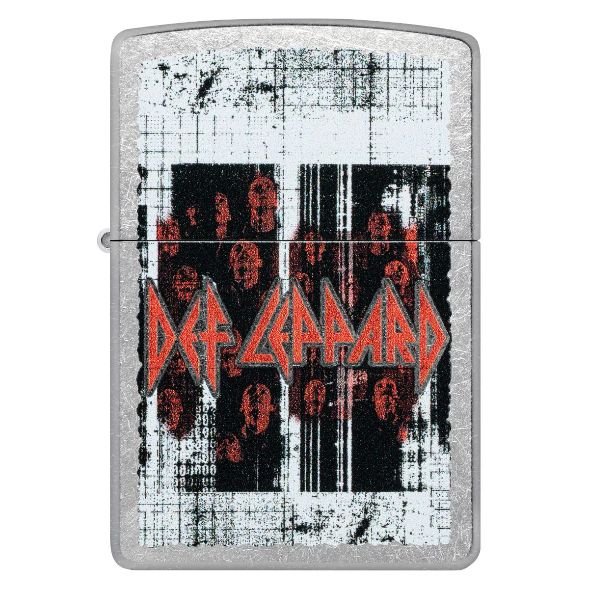 Zippo Lighter: Def Leppard Logo - Street Chrome 46742 - Image 2