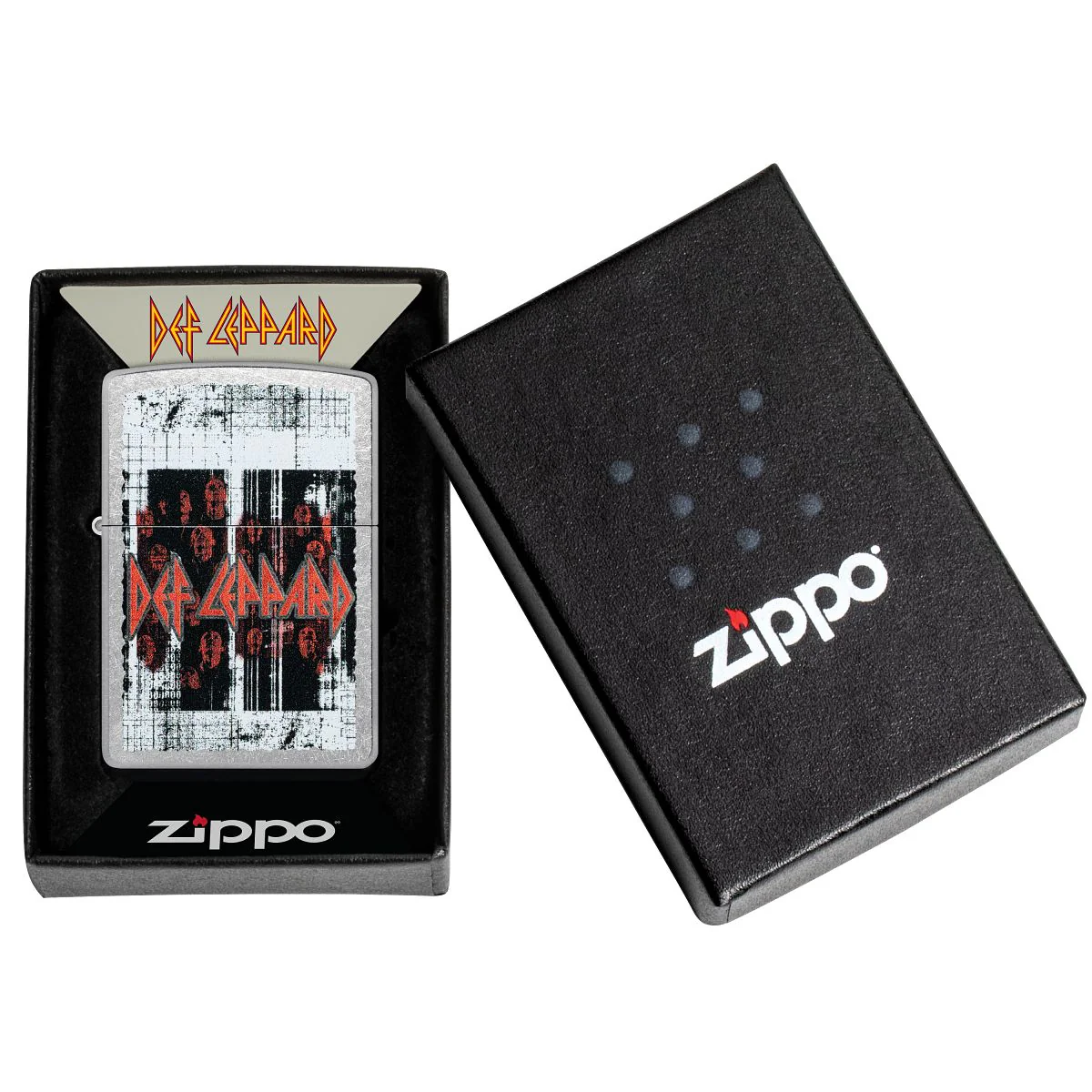 Zippo Lighter: Def Leppard Logo - Street Chrome 46742 - Image 6