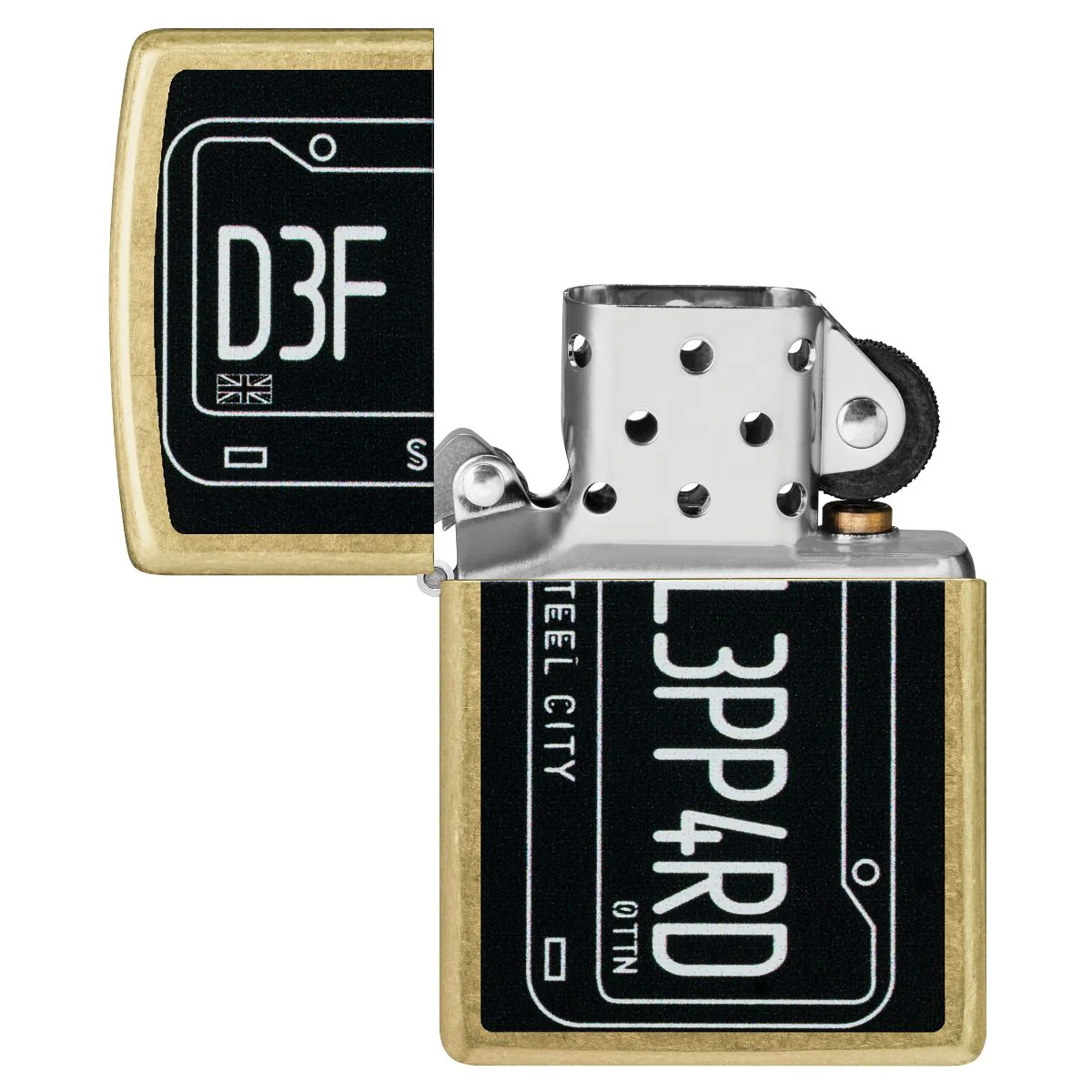 Zippo Lighter: Def Leppard, Steel City - Street Brass 47223 - Image 4