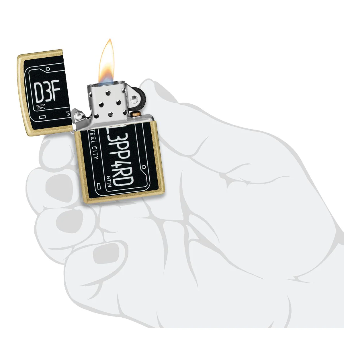 Zippo Lighter: Def Leppard, Steel City - Street Brass 47223 - Image 5