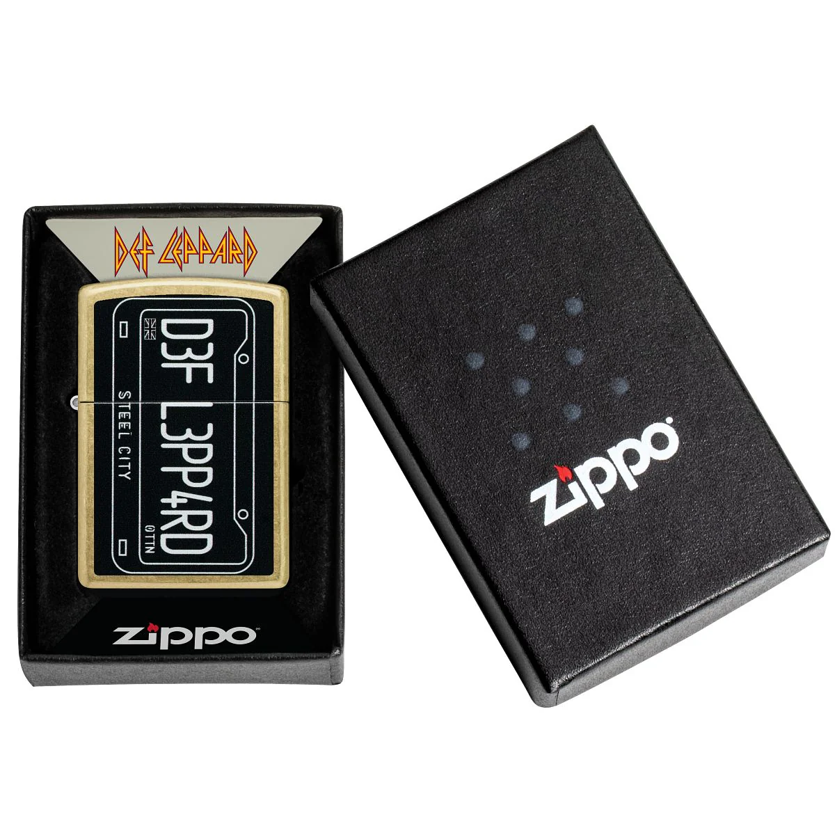 Zippo Lighter: Def Leppard, Steel City - Street Brass 47223 - Image 6