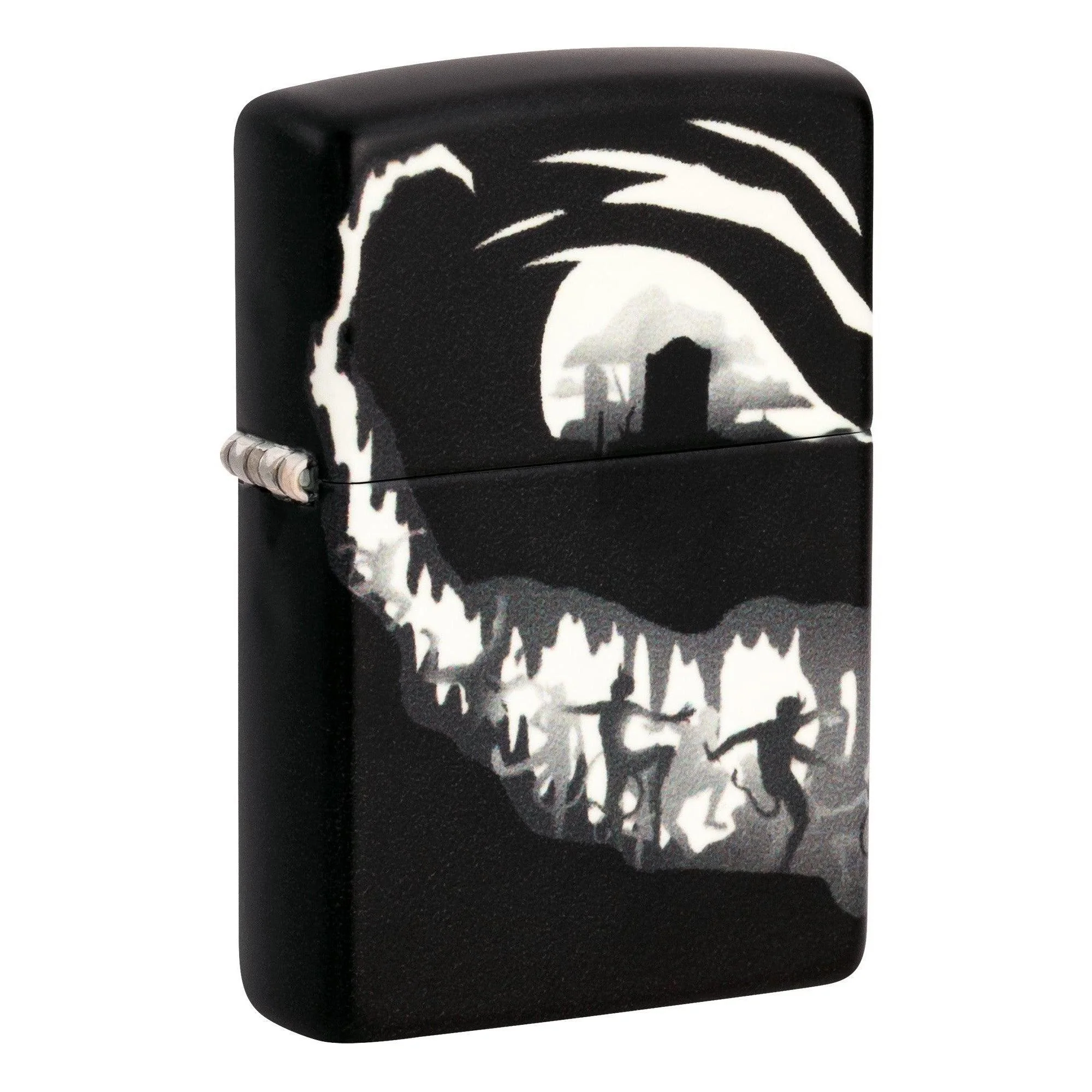 Zippo Lighter: Devil Dance Design - Glow-in-the-Dark Green 46268