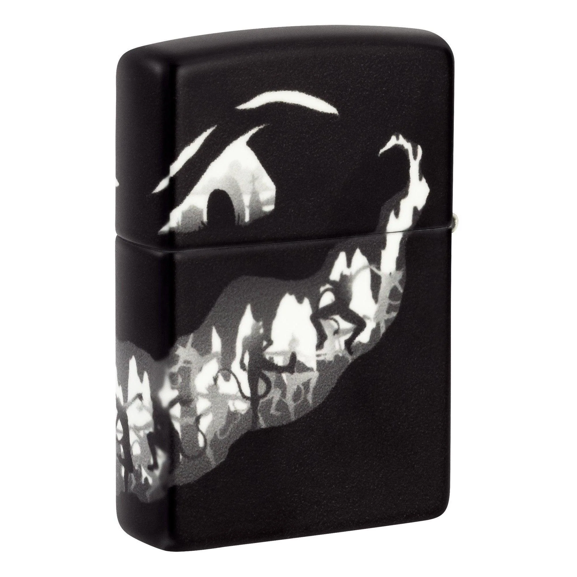 Zippo Lighter: Devil Dance Design - Glow-in-the-Dark Green 46268 - Image 2