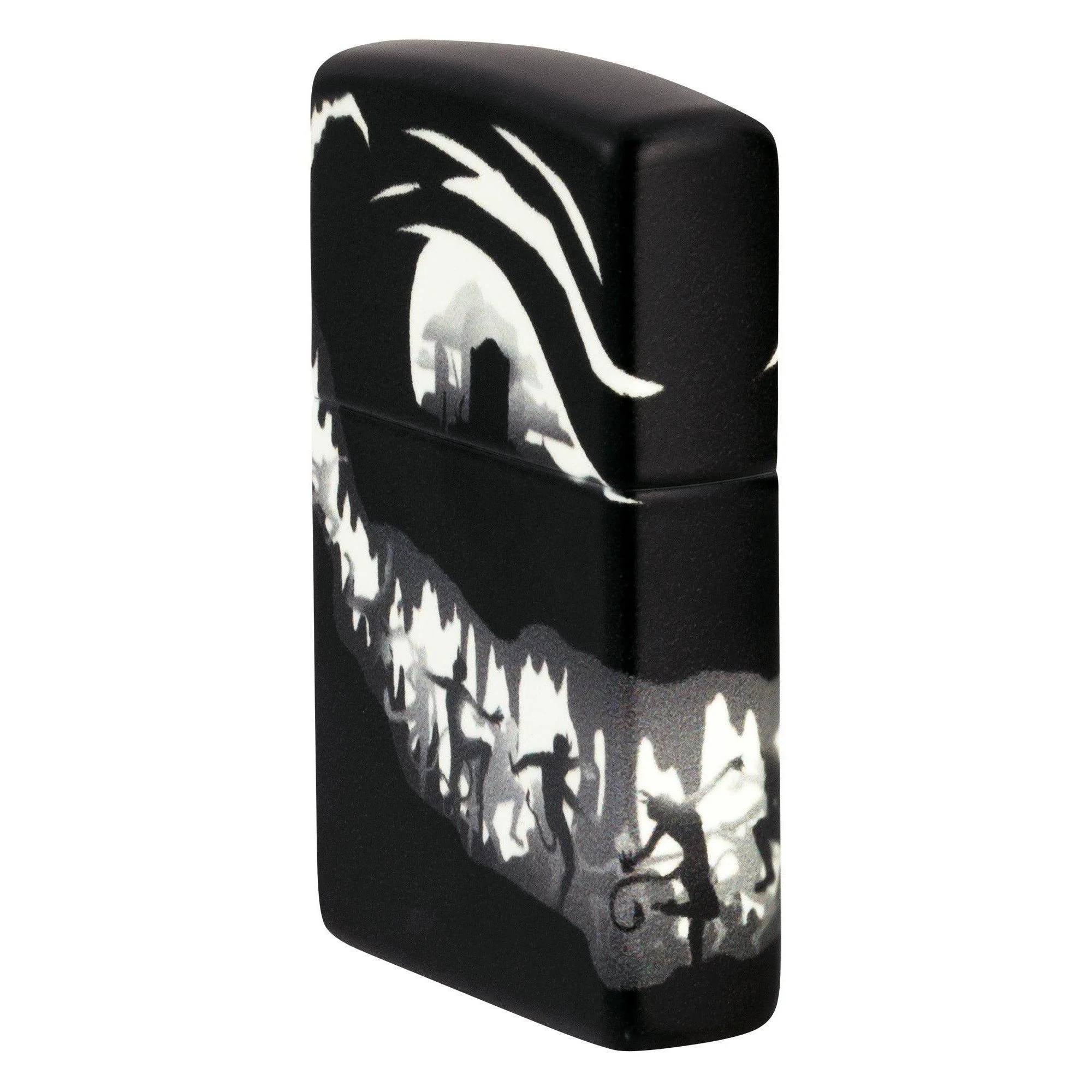 Zippo Lighter: Devil Dance Design - Glow-in-the-Dark Green 46268 - Image 3