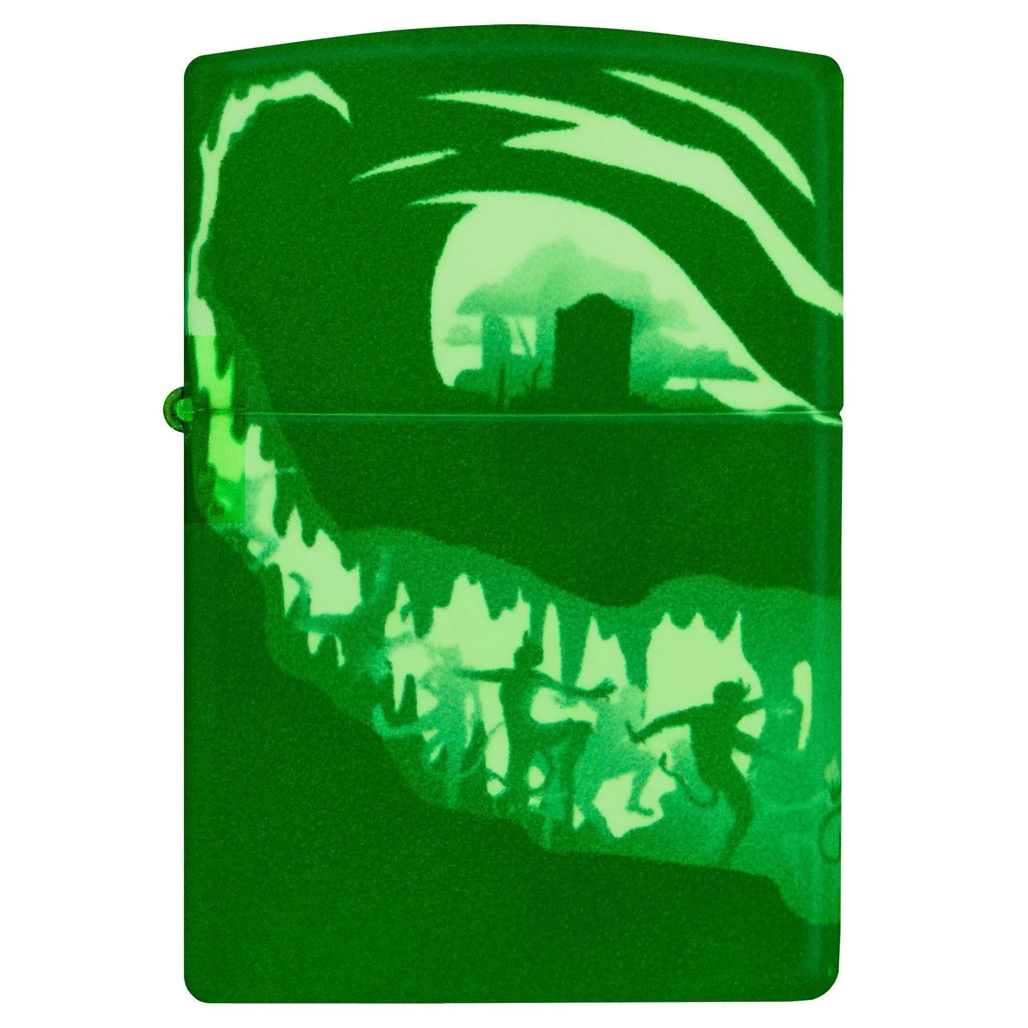 Zippo Lighter: Devil Dance Design - Glow-in-the-Dark Green 46268 - Image 5