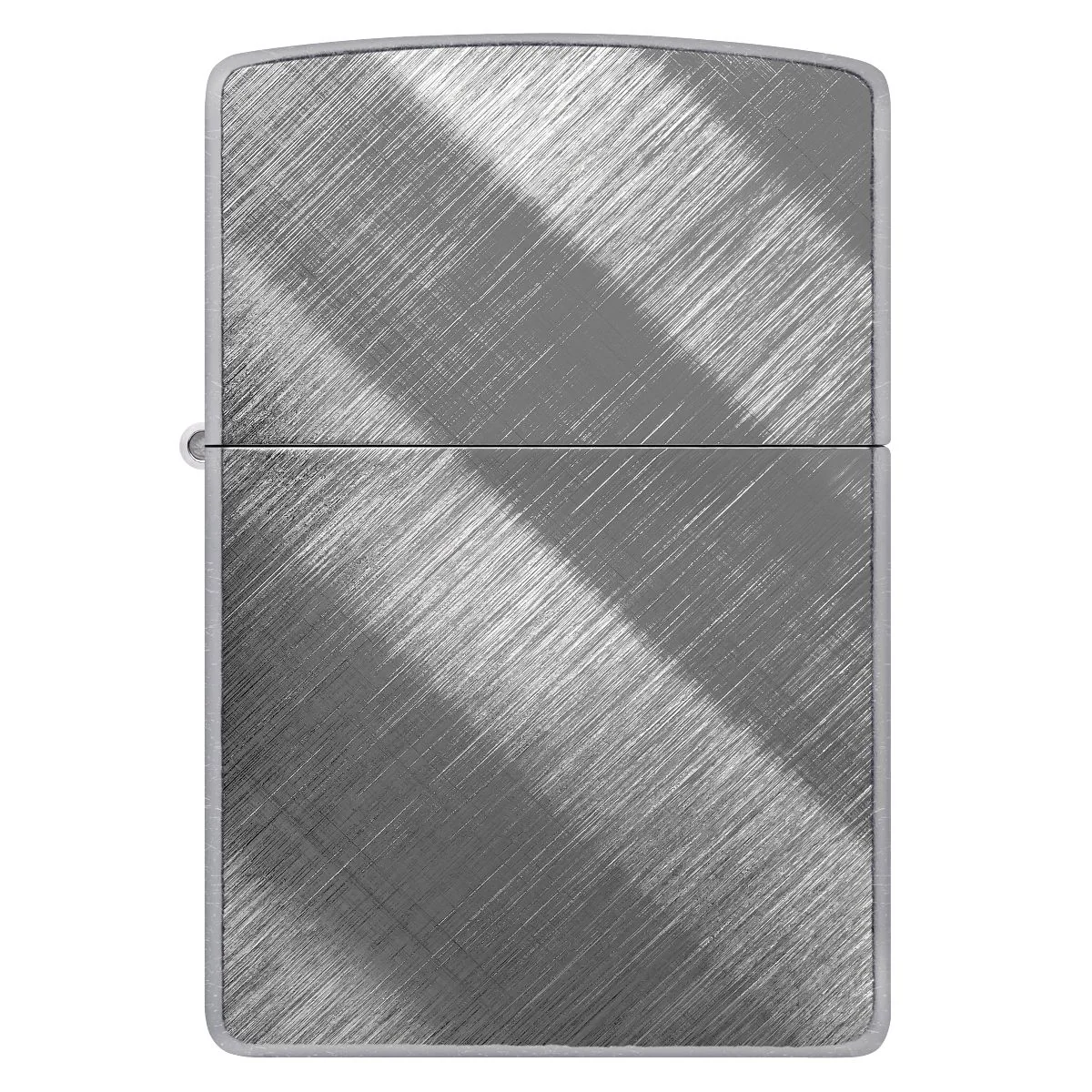 Zippo Lighter: Diagonal Weave - Brushed Chrome 28182 - Image 2