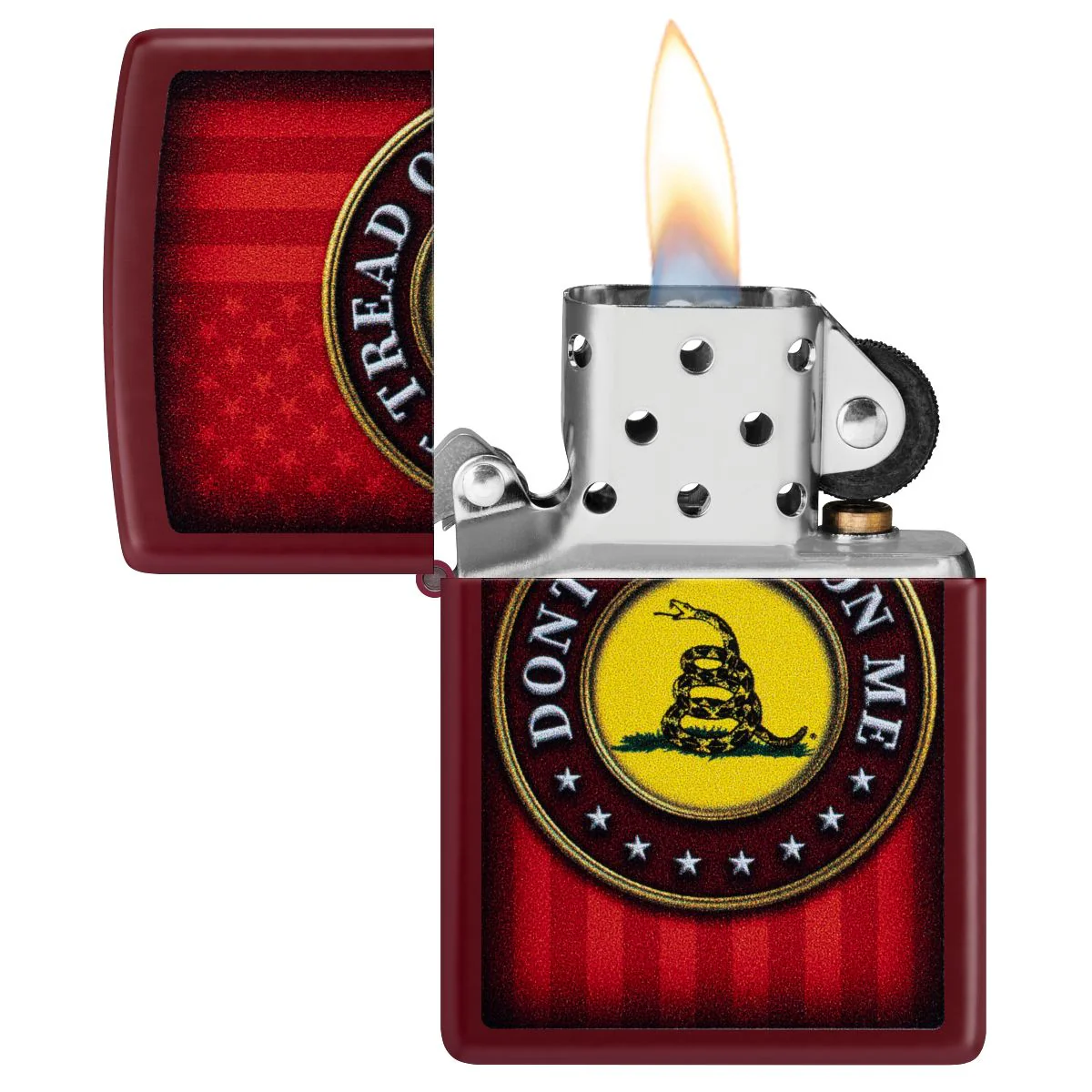 Zippo Lighter: Don't Tread on Me  - Merlot 46419 - Image 3