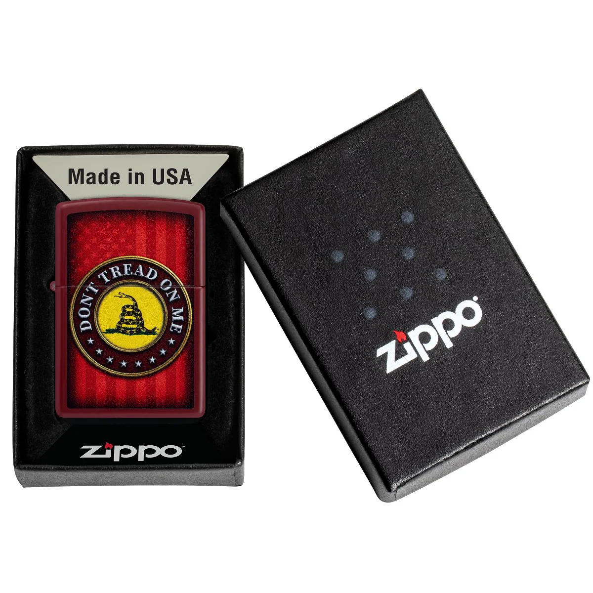 Zippo Lighter: Don't Tread on Me  - Merlot 46419 - Image 6