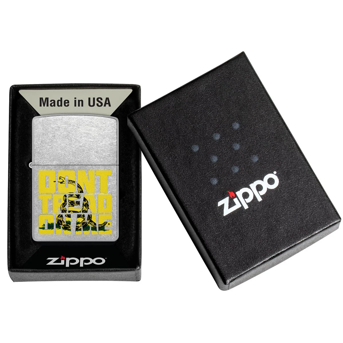 Zippo Lighter: Don't Tread on Me - Street Chrome 48952 - Image 6