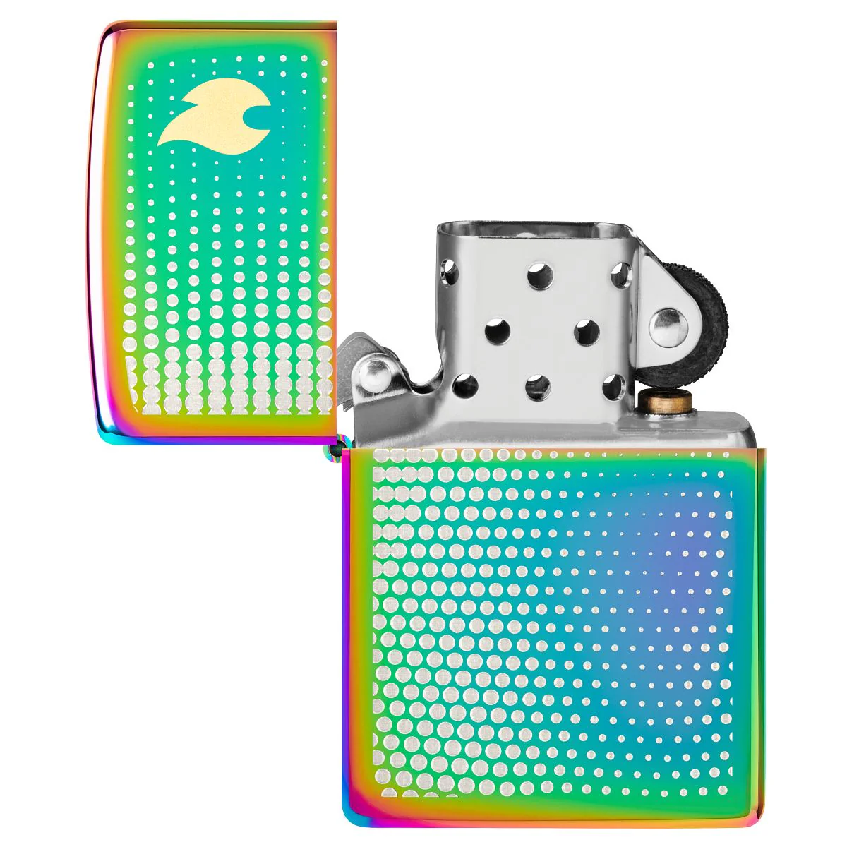 Zippo Lighter: Dot Matrix Design, Engraved - Multi-Color 46569 - Image 4