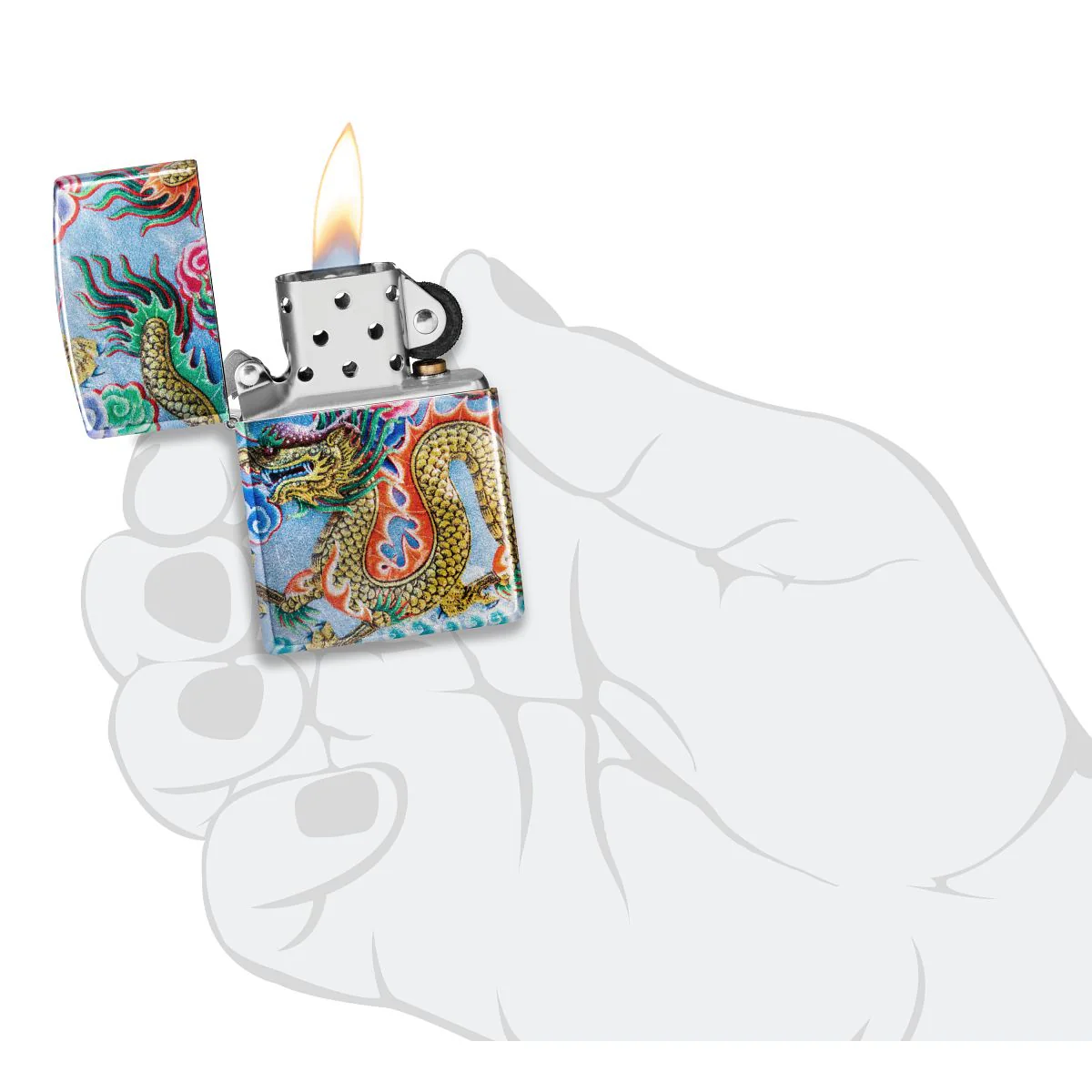 Zippo Lighter: Dragon Design - 540 Fusion 48575 - Image 9