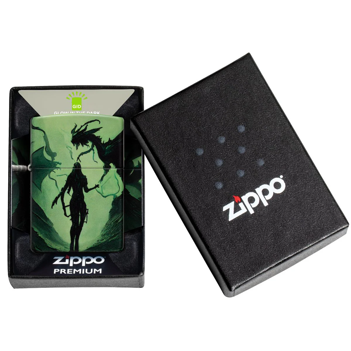Zippo Lighter: Dragon, Glow-in-the-Dark - 540 Color 46130 - Image 11